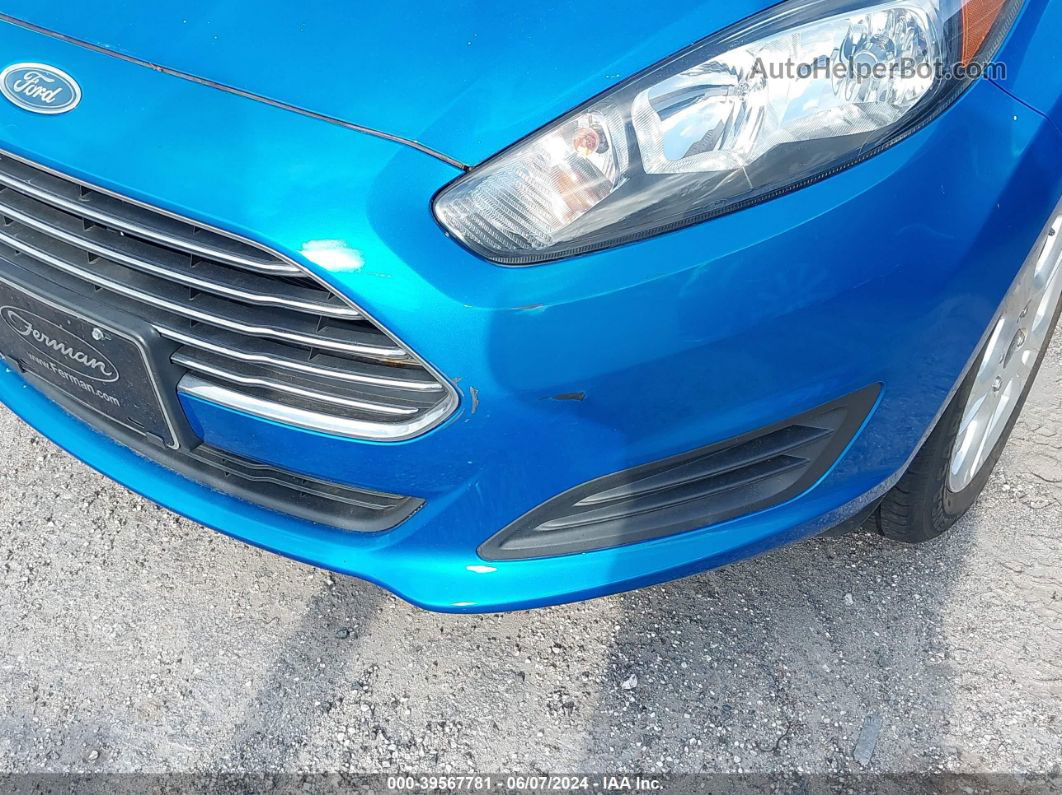 2015 Ford Fiesta Se Blue vin: 3FADP4BJ0FM223483