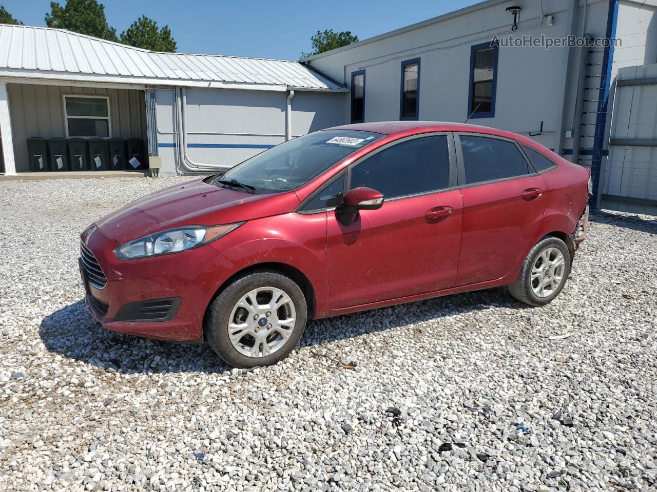 2016 Ford Fiesta Se Темно-бордовый vin: 3FADP4BJ0GM142386