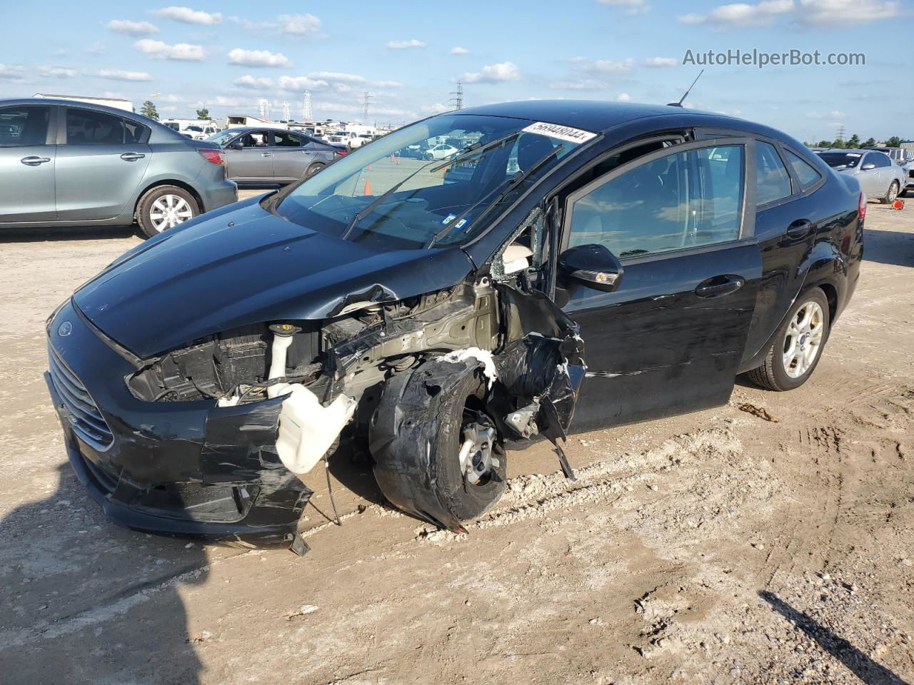 2016 Ford Fiesta Se Black vin: 3FADP4BJ0GM184363