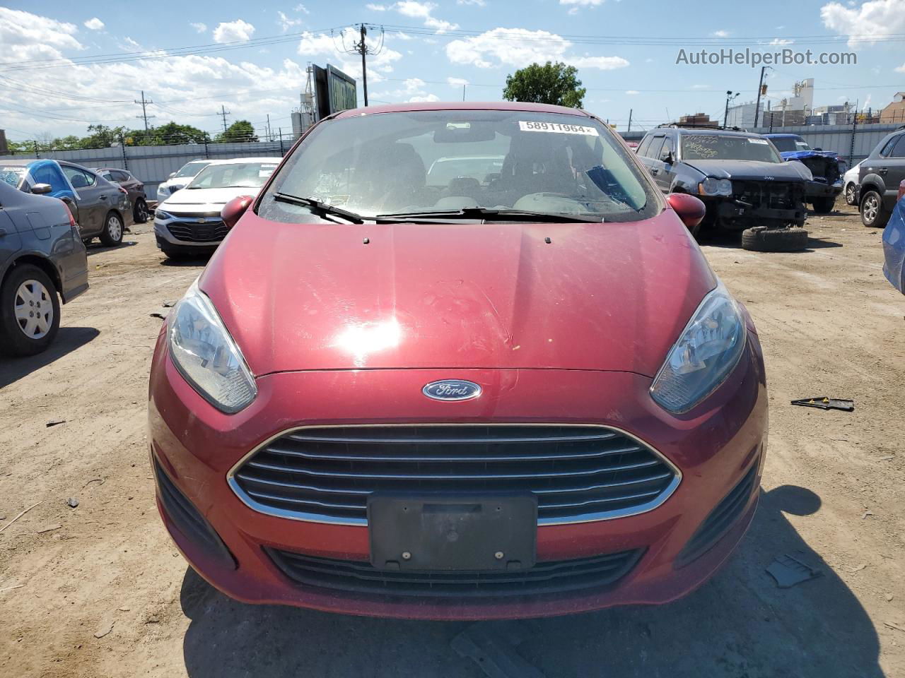 2017 Ford Fiesta Se Red vin: 3FADP4BJ0HM103511