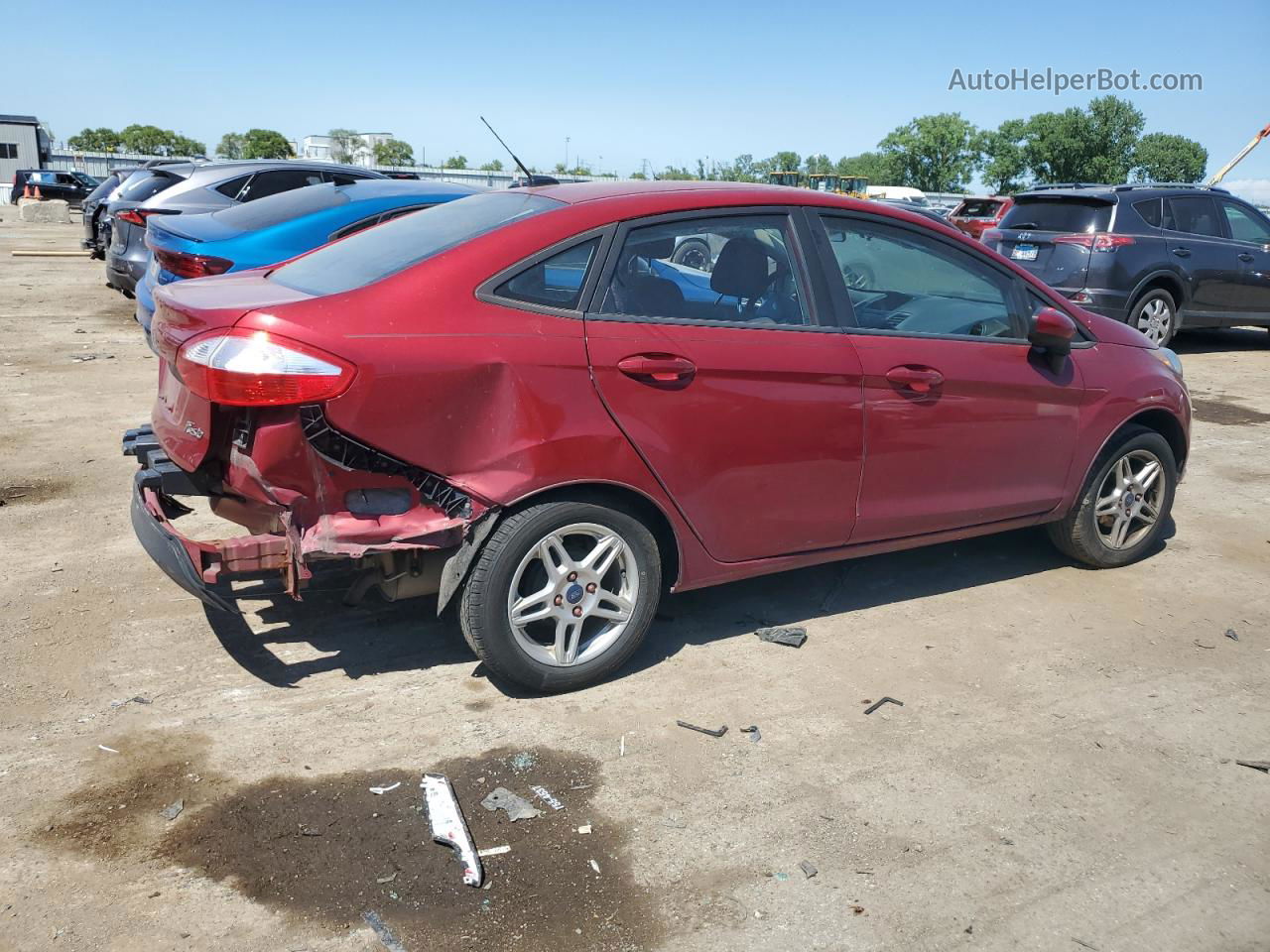 2017 Ford Fiesta Se Red vin: 3FADP4BJ0HM103511