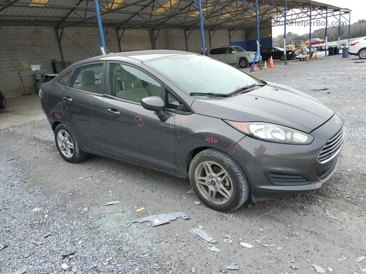 2017 Ford Fiesta Se Серый vin: 3FADP4BJ0HM119482