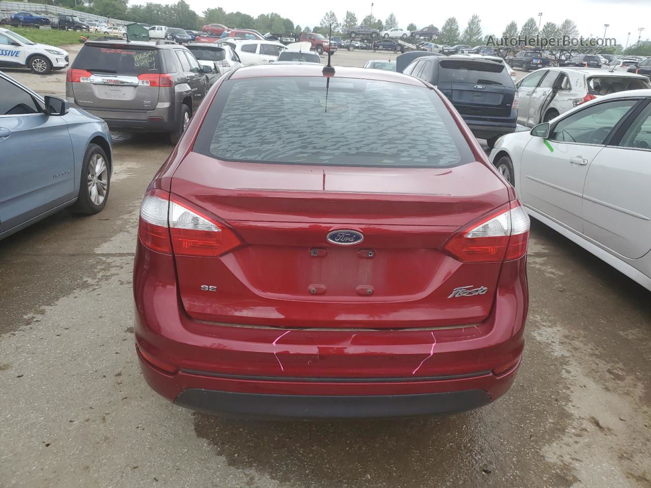 2017 Ford Fiesta Se Red vin: 3FADP4BJ0HM132796