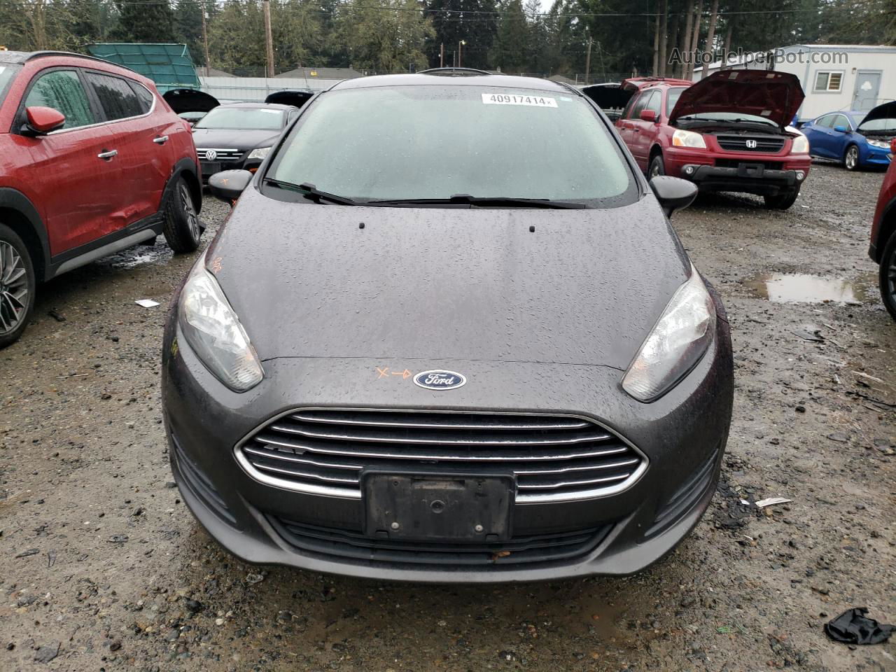 2017 Ford Fiesta Se Gray vin: 3FADP4BJ0HM140655