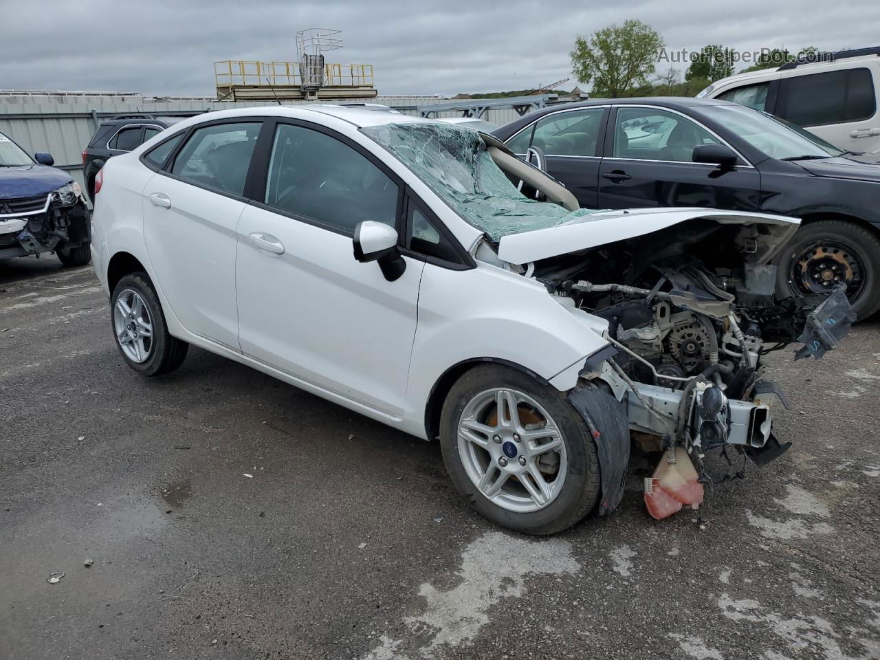 2017 Ford Fiesta Se White vin: 3FADP4BJ0HM143149