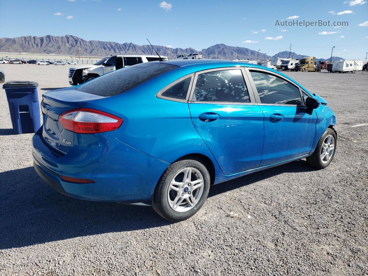 2017 Ford Fiesta Se Blue vin: 3FADP4BJ0HM144575