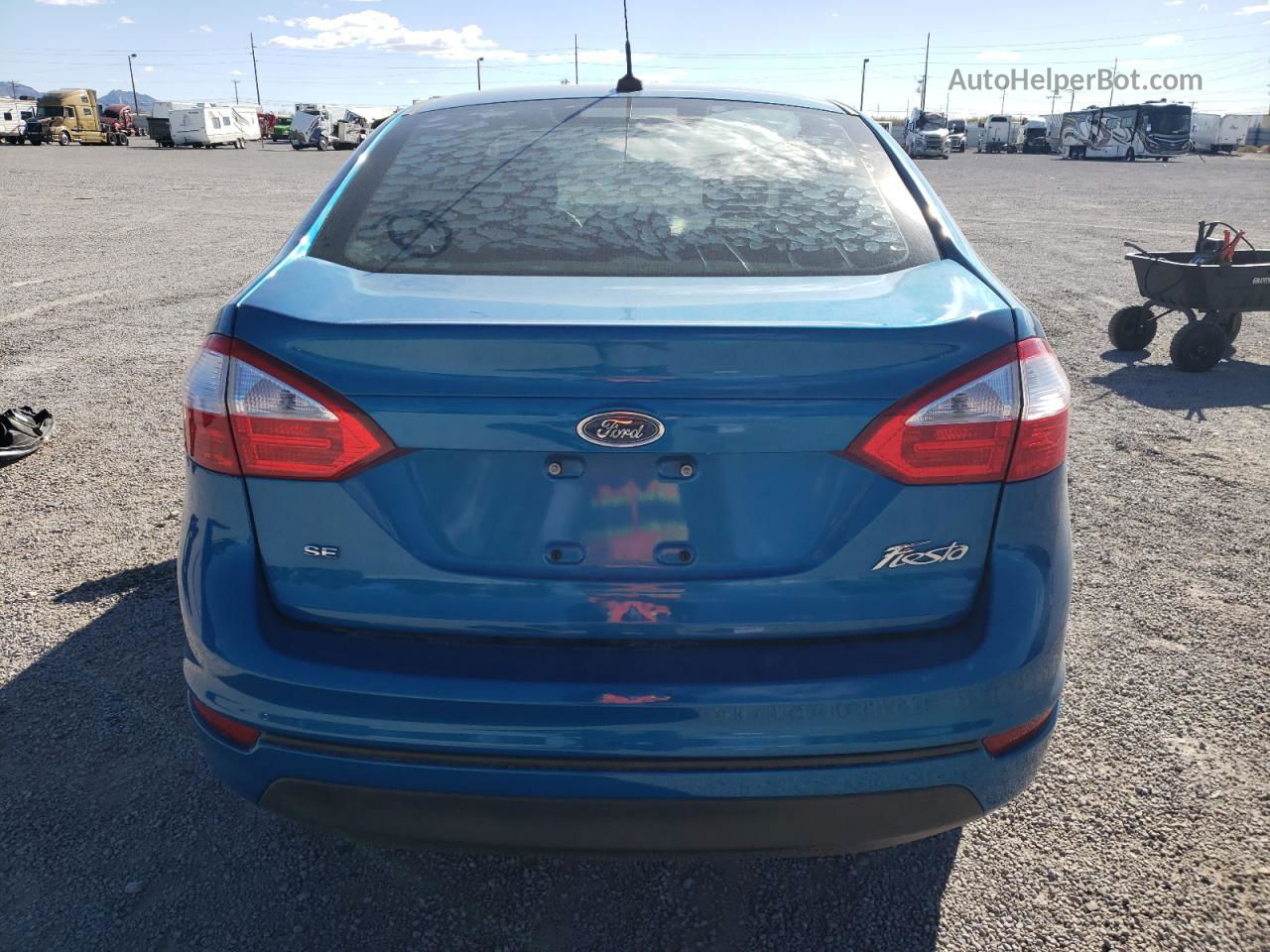 2017 Ford Fiesta Se Blue vin: 3FADP4BJ0HM144575