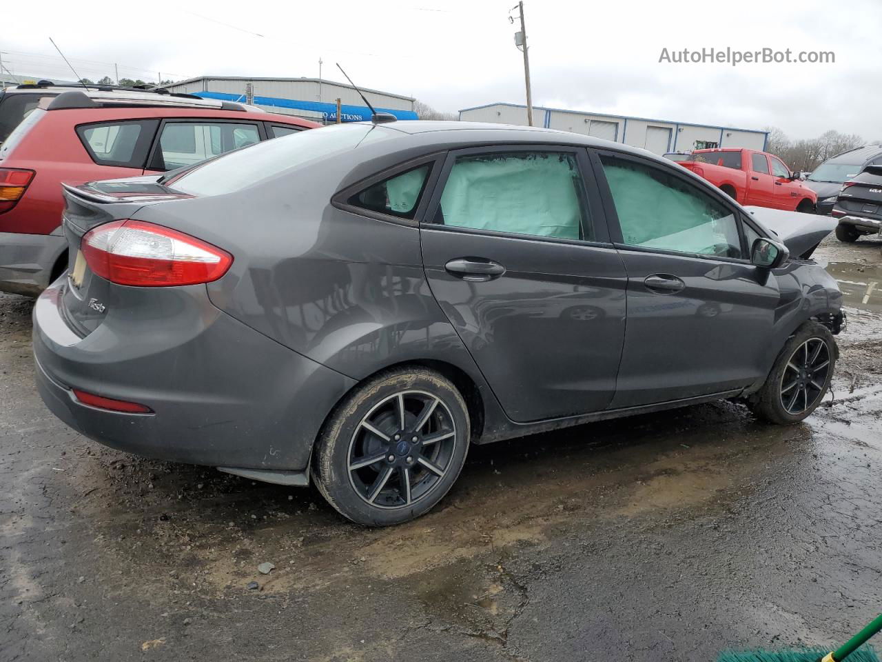 2017 Ford Fiesta Se Gray vin: 3FADP4BJ0HM167595