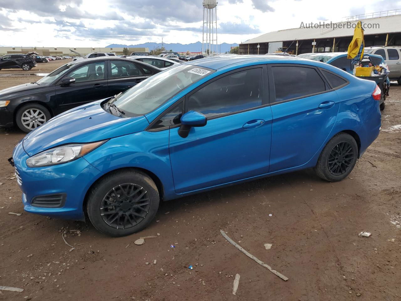 2017 Ford Fiesta Se Синий vin: 3FADP4BJ0HM170366