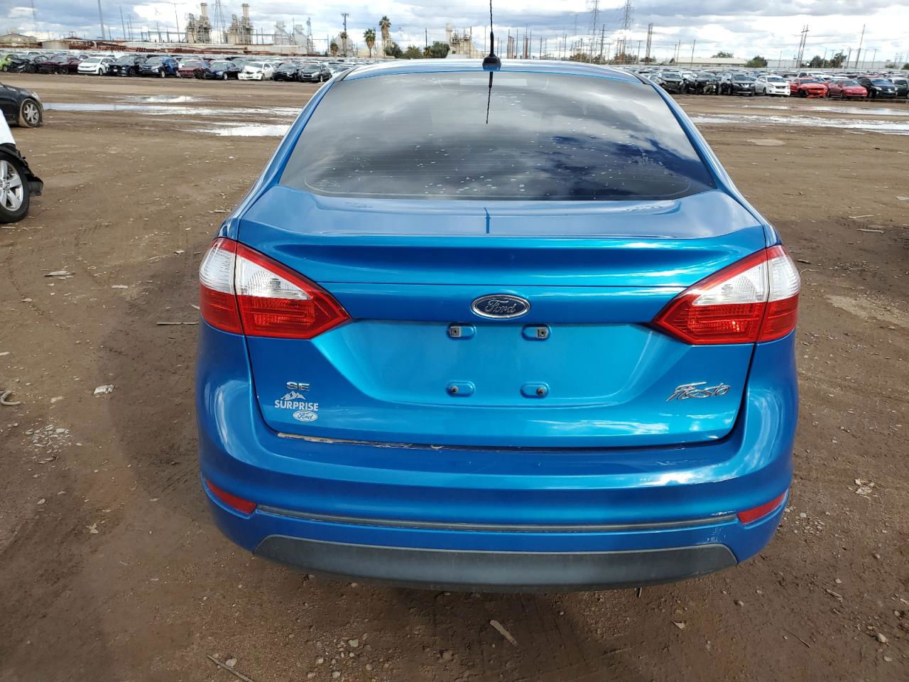 2017 Ford Fiesta Se Синий vin: 3FADP4BJ0HM170366