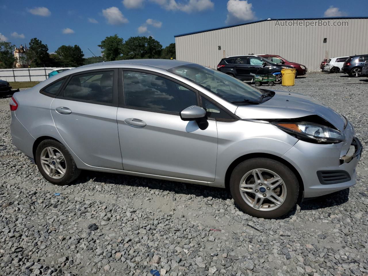 2019 Ford Fiesta Se Silver vin: 3FADP4BJ0KM103936