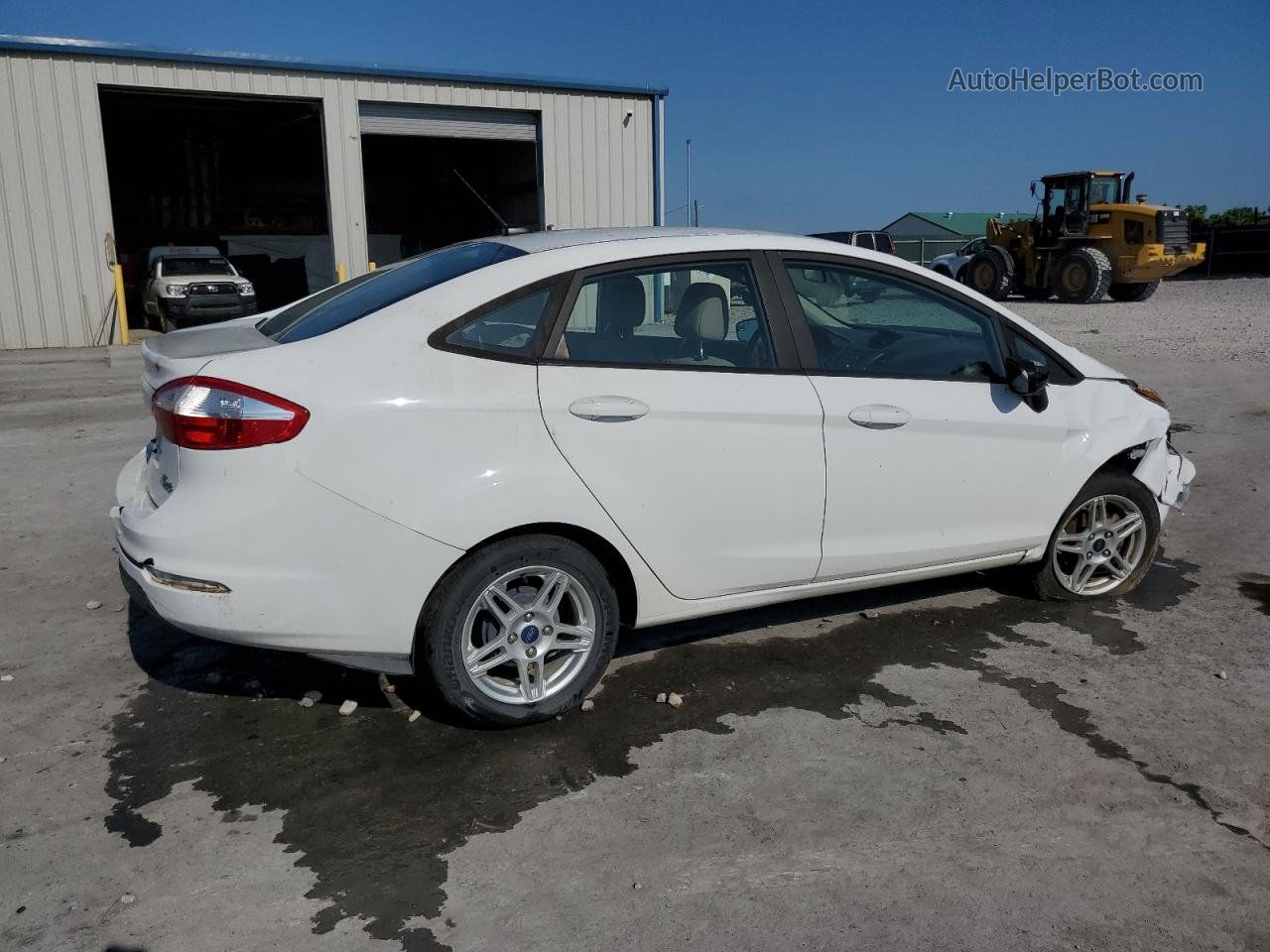 2019 Ford Fiesta Se White vin: 3FADP4BJ0KM108540