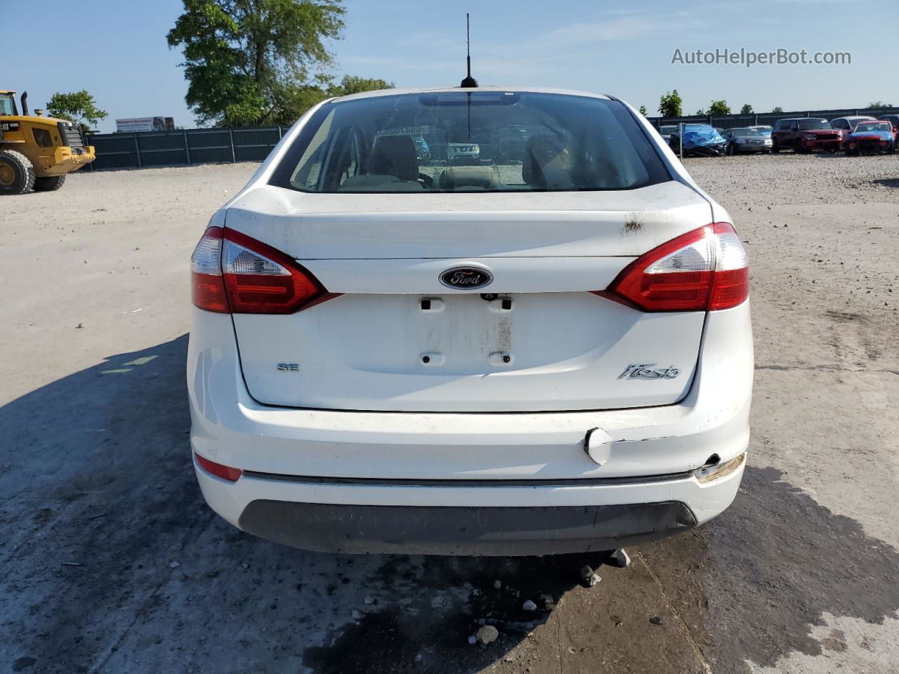 2019 Ford Fiesta Se White vin: 3FADP4BJ0KM108540