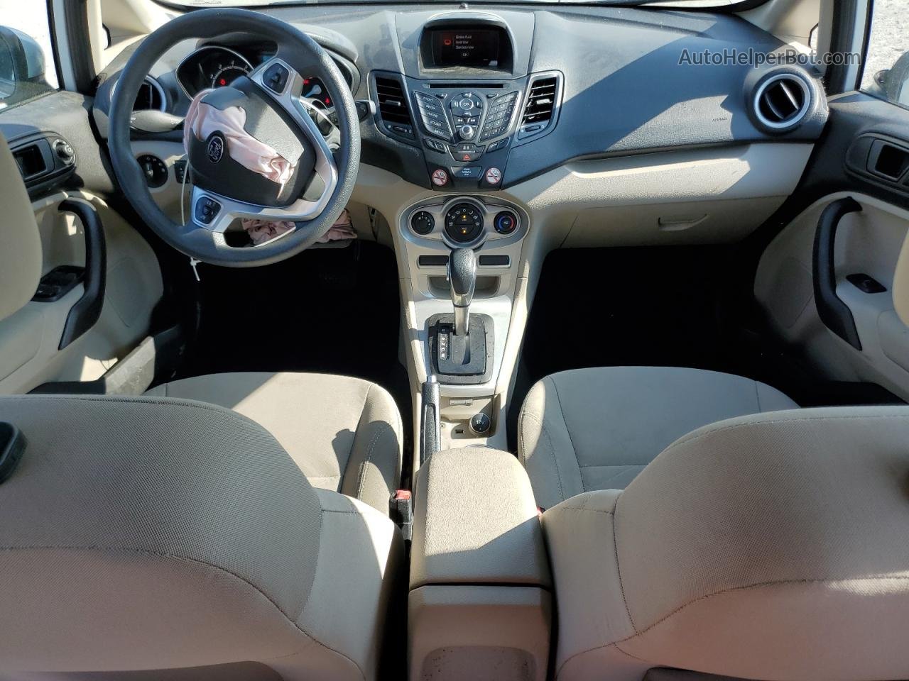 2019 Ford Fiesta Se White vin: 3FADP4BJ0KM108540