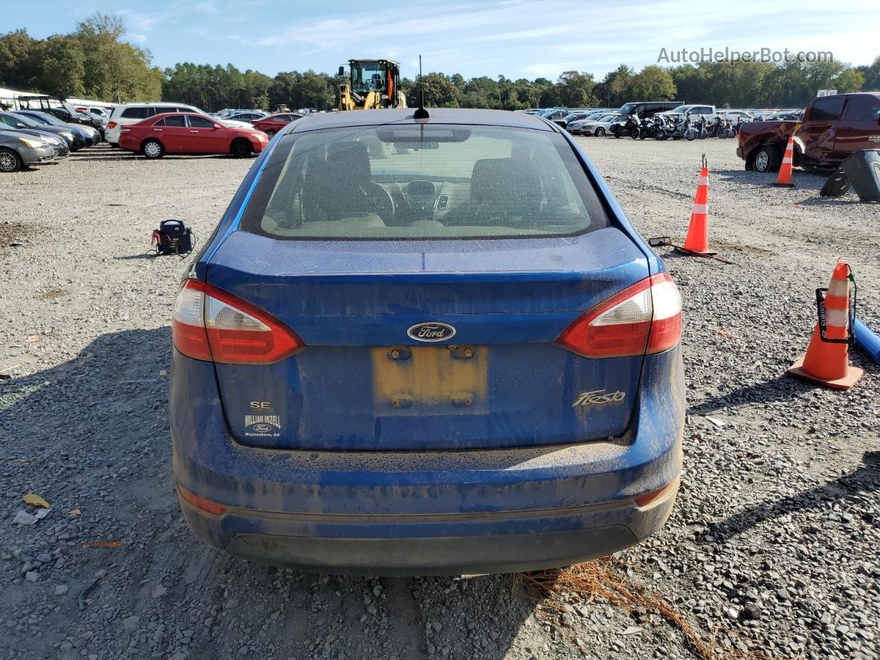 2019 Ford Fiesta Se Синий vin: 3FADP4BJ0KM117514