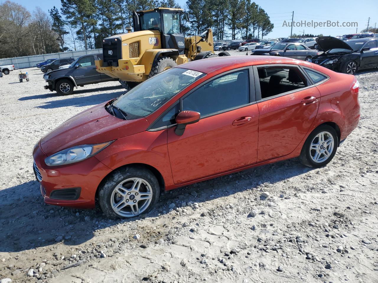 2019 Ford Fiesta Se Красный vin: 3FADP4BJ0KM117738