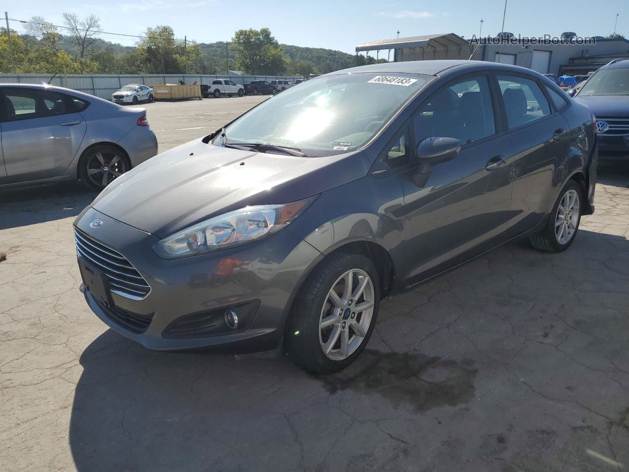 2019 Ford Fiesta Se Серый vin: 3FADP4BJ0KM123698