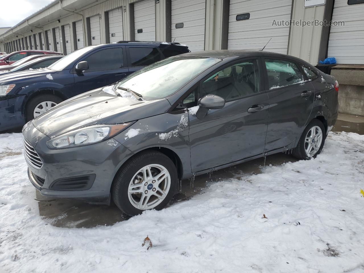 2019 Ford Fiesta Se Черный vin: 3FADP4BJ0KM126701