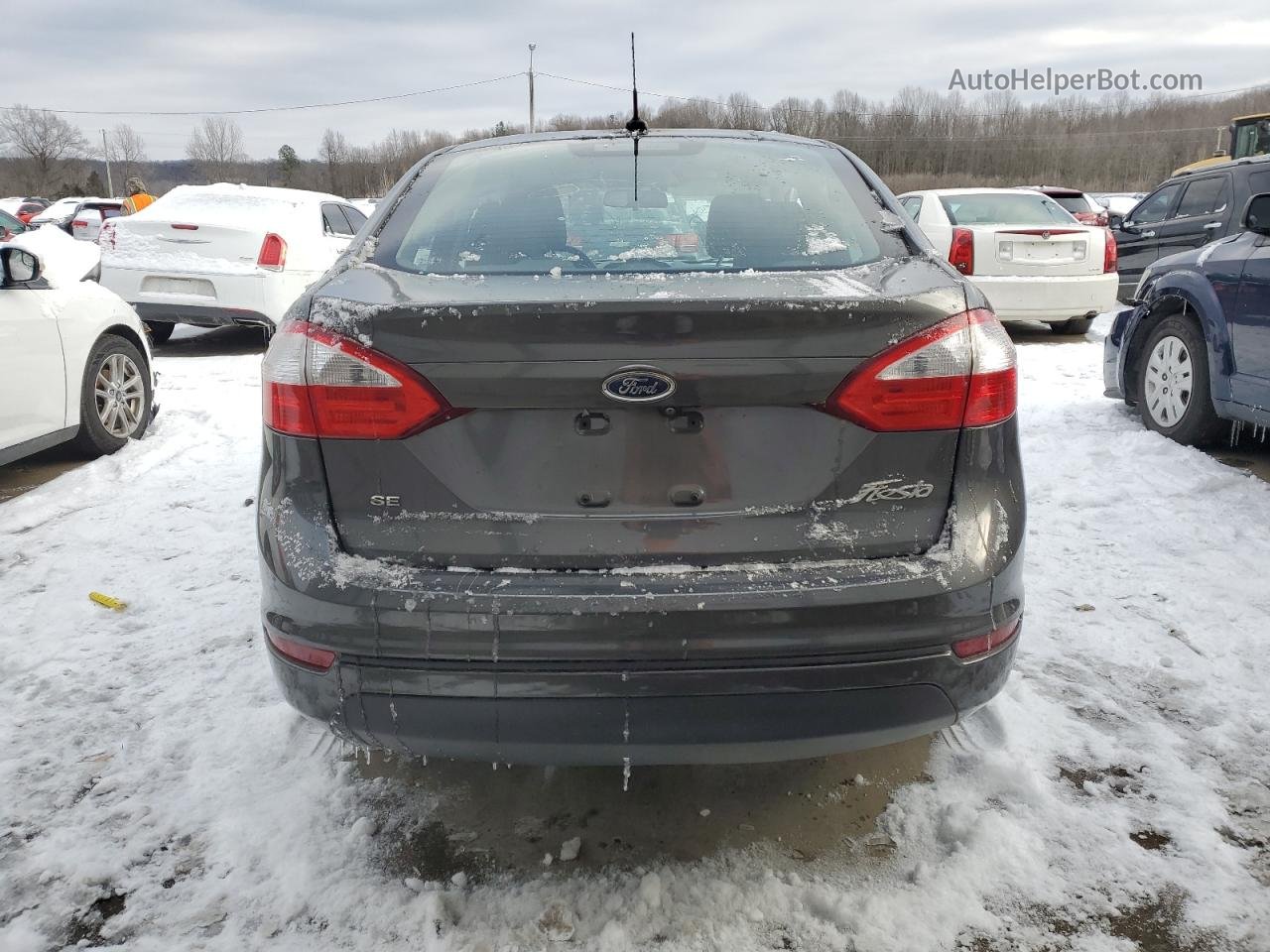 2019 Ford Fiesta Se Черный vin: 3FADP4BJ0KM126701