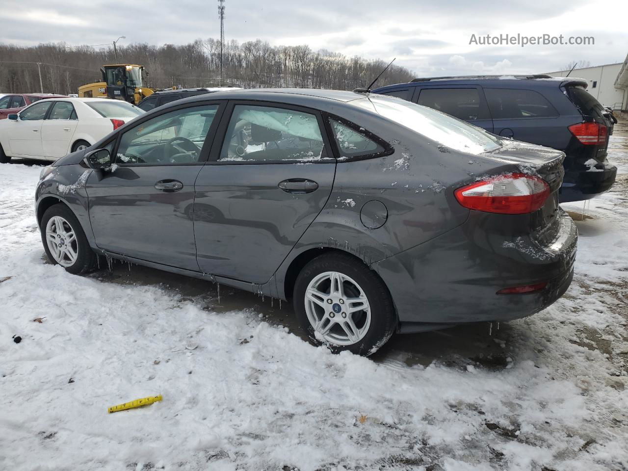 2019 Ford Fiesta Se Черный vin: 3FADP4BJ0KM126701