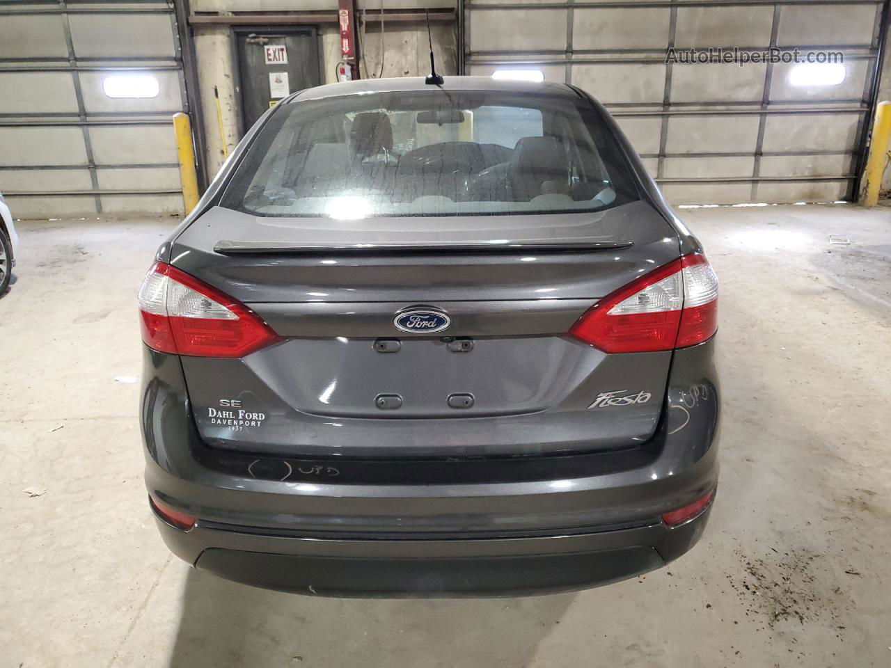 2019 Ford Fiesta Se Gray vin: 3FADP4BJ0KM133244