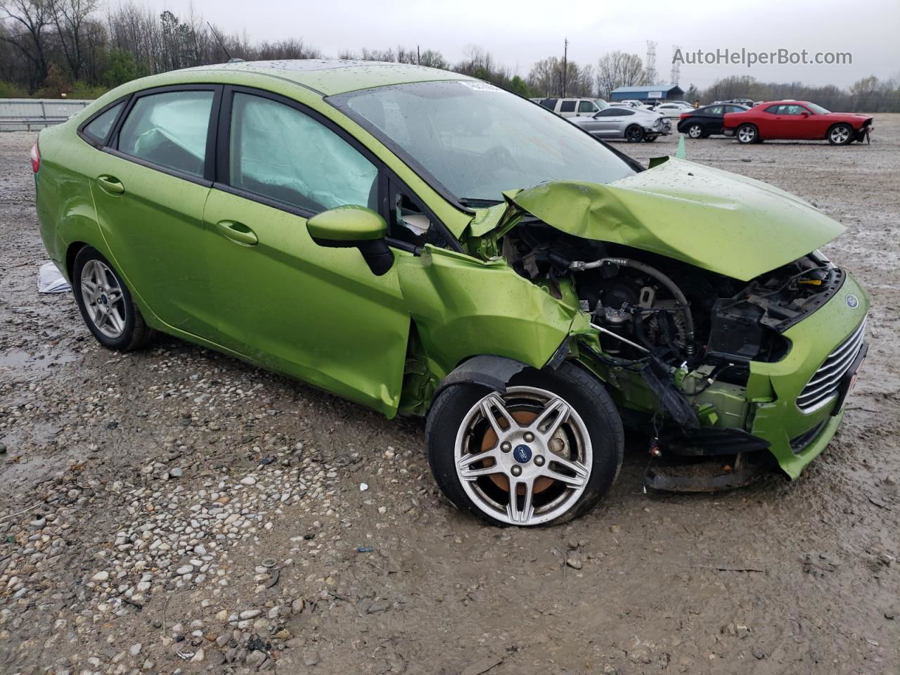 2019 Ford Fiesta Se Зеленый vin: 3FADP4BJ0KM139383