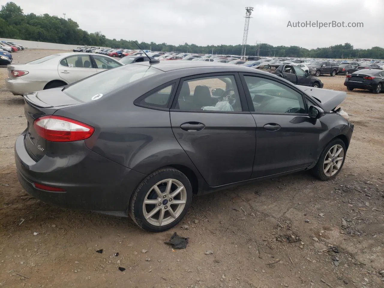 2019 Ford Fiesta Se Серый vin: 3FADP4BJ0KM143546