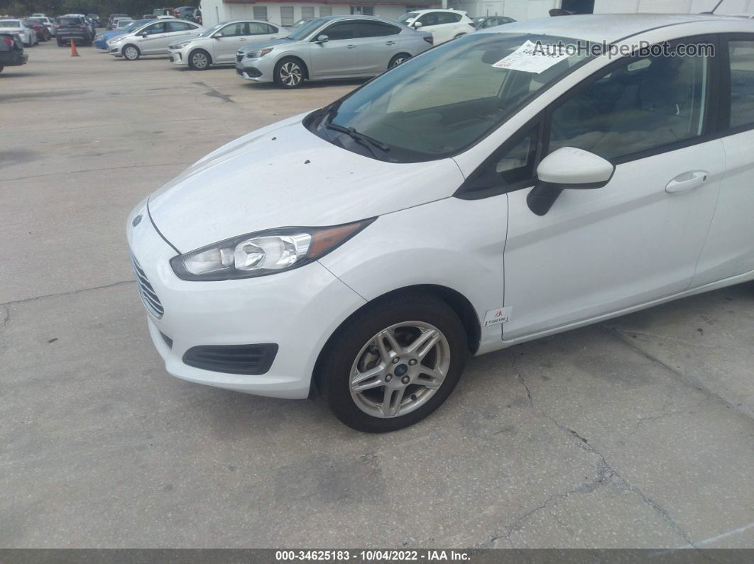 2019 Ford Fiesta Se White vin: 3FADP4BJ0KM155356