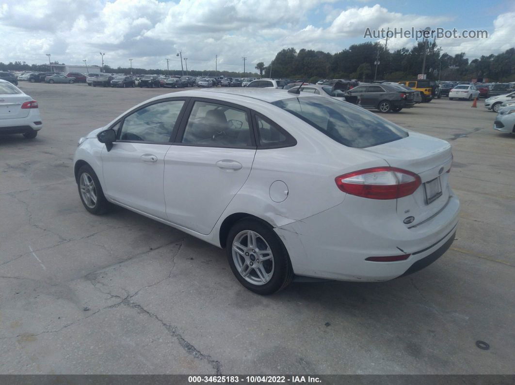 2019 Ford Fiesta Se White vin: 3FADP4BJ0KM155356