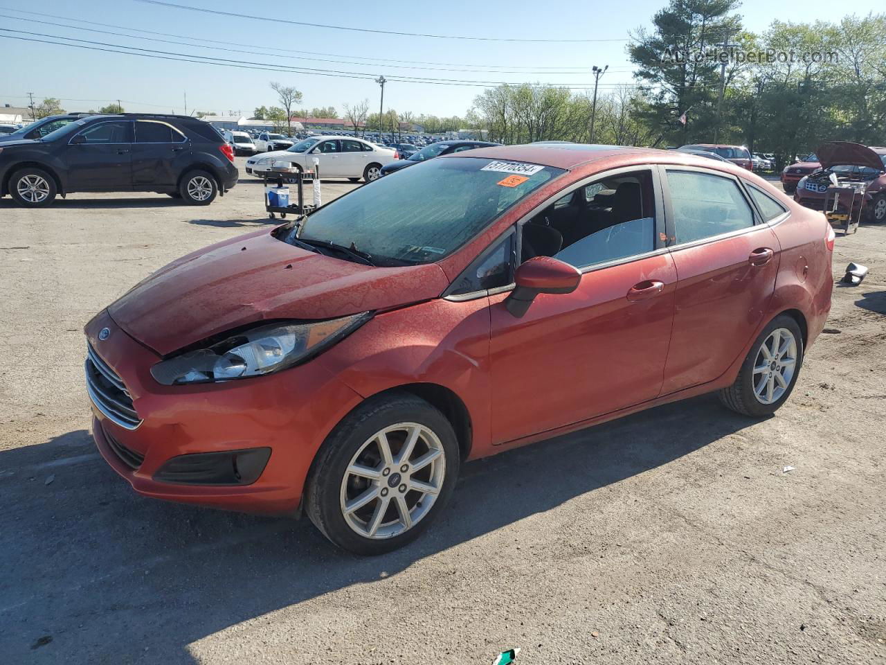 2019 Ford Fiesta Se Red vin: 3FADP4BJ0KM161223