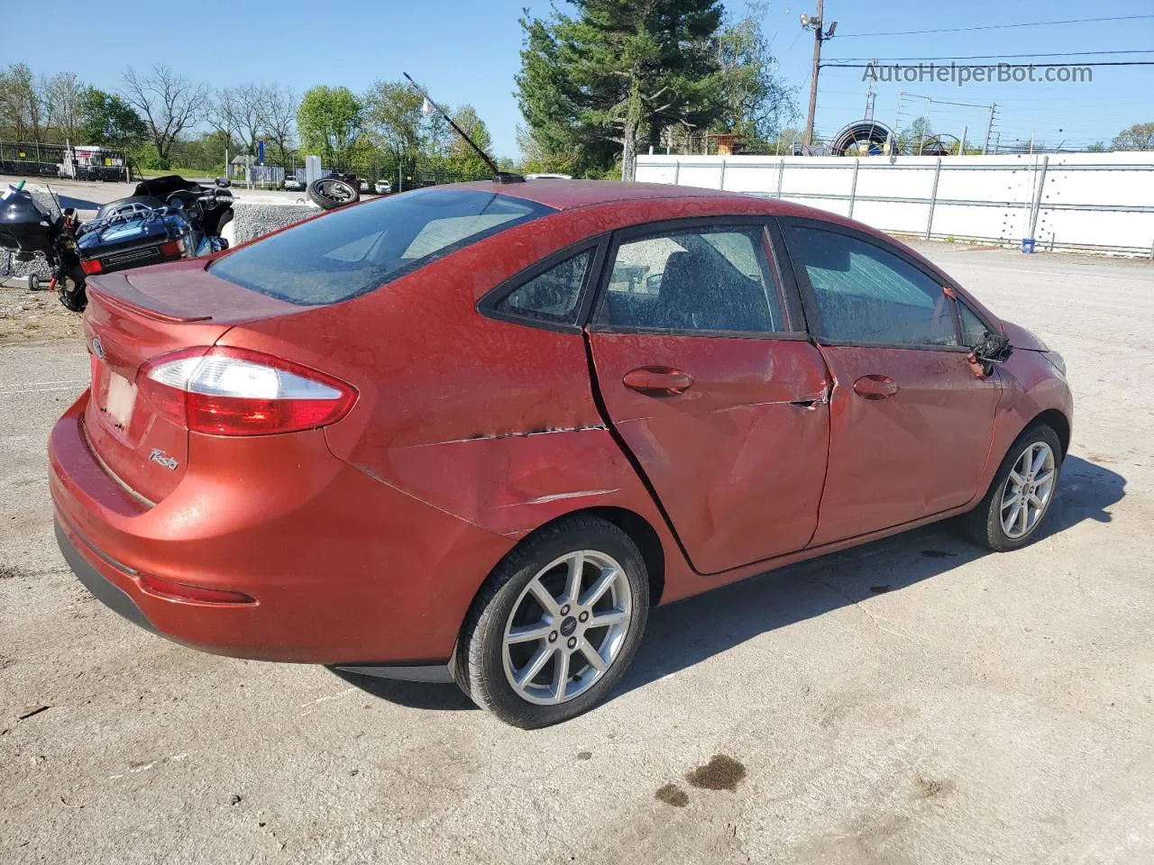 2019 Ford Fiesta Se Красный vin: 3FADP4BJ0KM161223