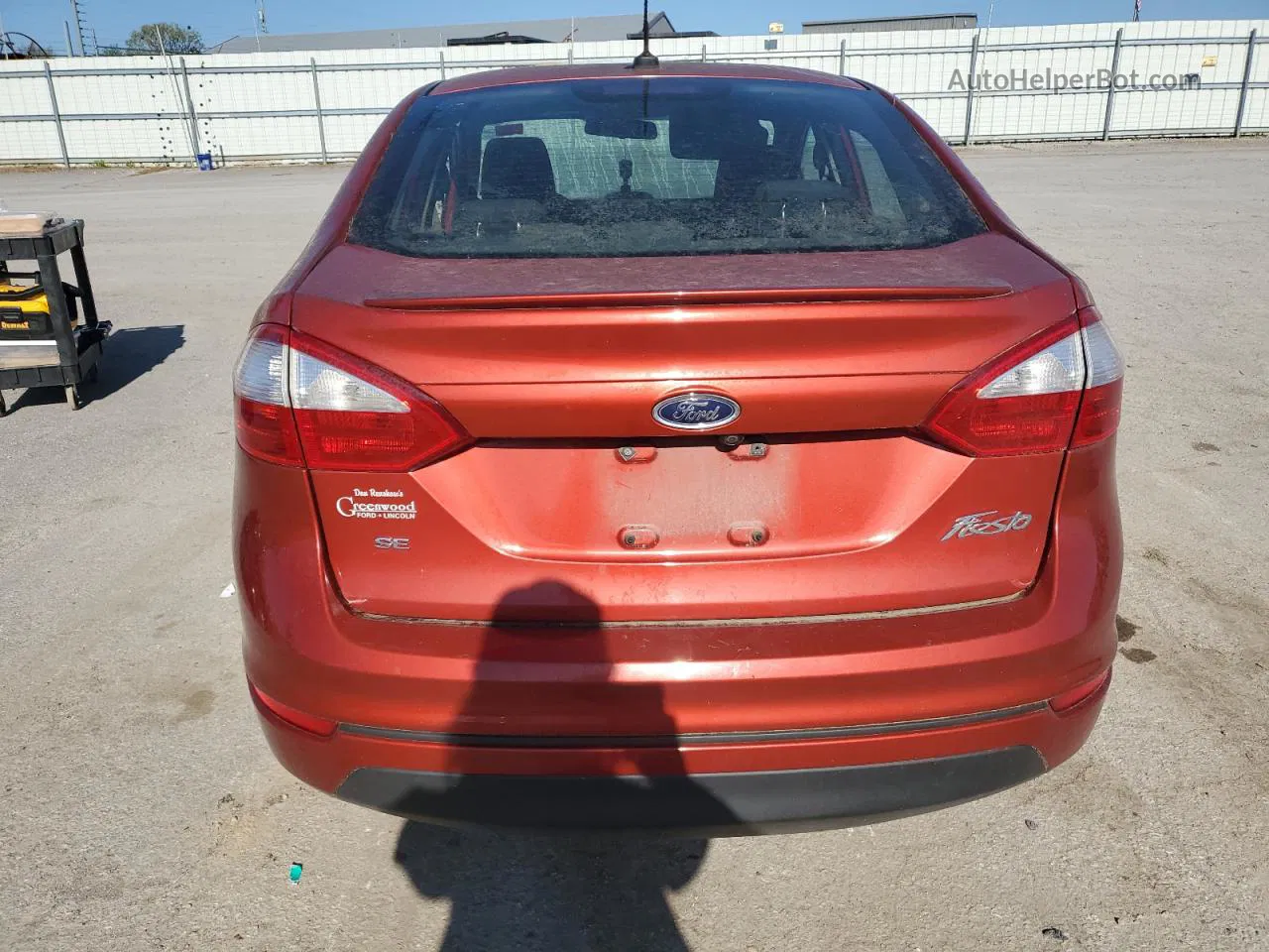 2019 Ford Fiesta Se Красный vin: 3FADP4BJ0KM161223