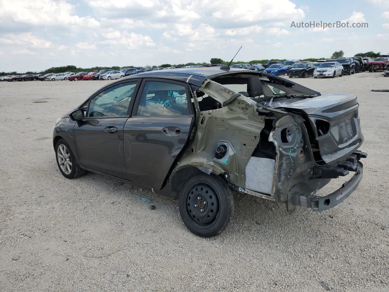 2019 Ford Fiesta Se Серый vin: 3FADP4BJ0KM165661