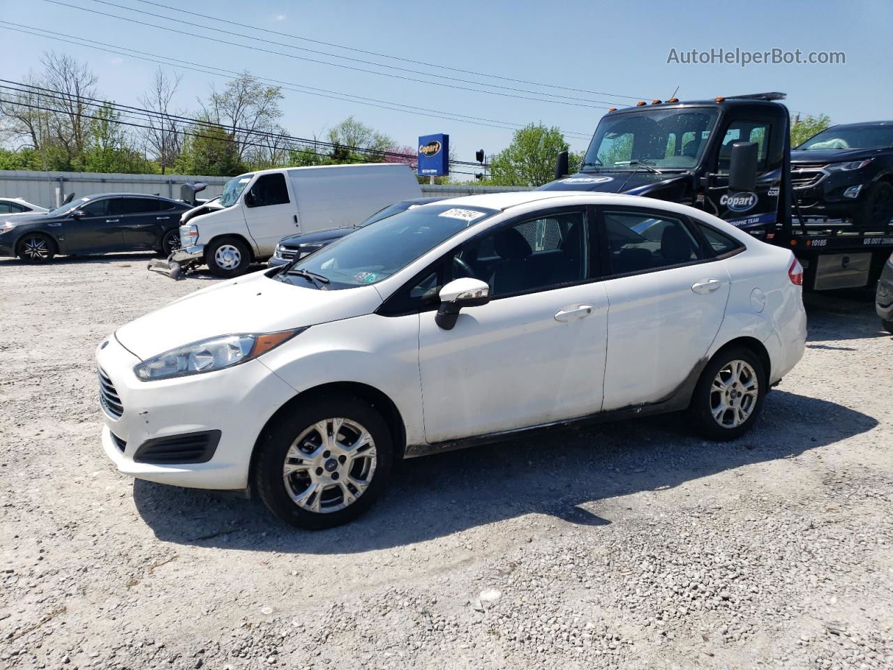 2015 Ford Fiesta Se White vin: 3FADP4BJ1FM171619