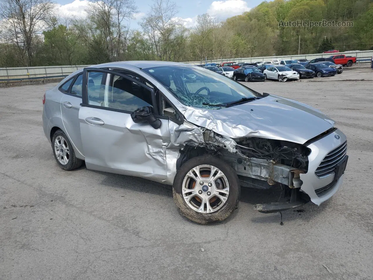 2015 Ford Fiesta Se Silver vin: 3FADP4BJ1FM187934