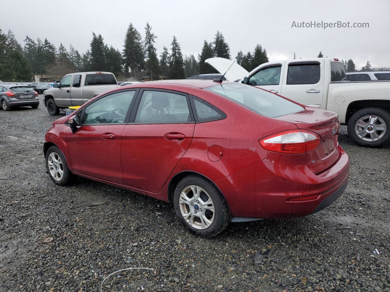 2016 Ford Fiesta Se Красный vin: 3FADP4BJ1GM128867