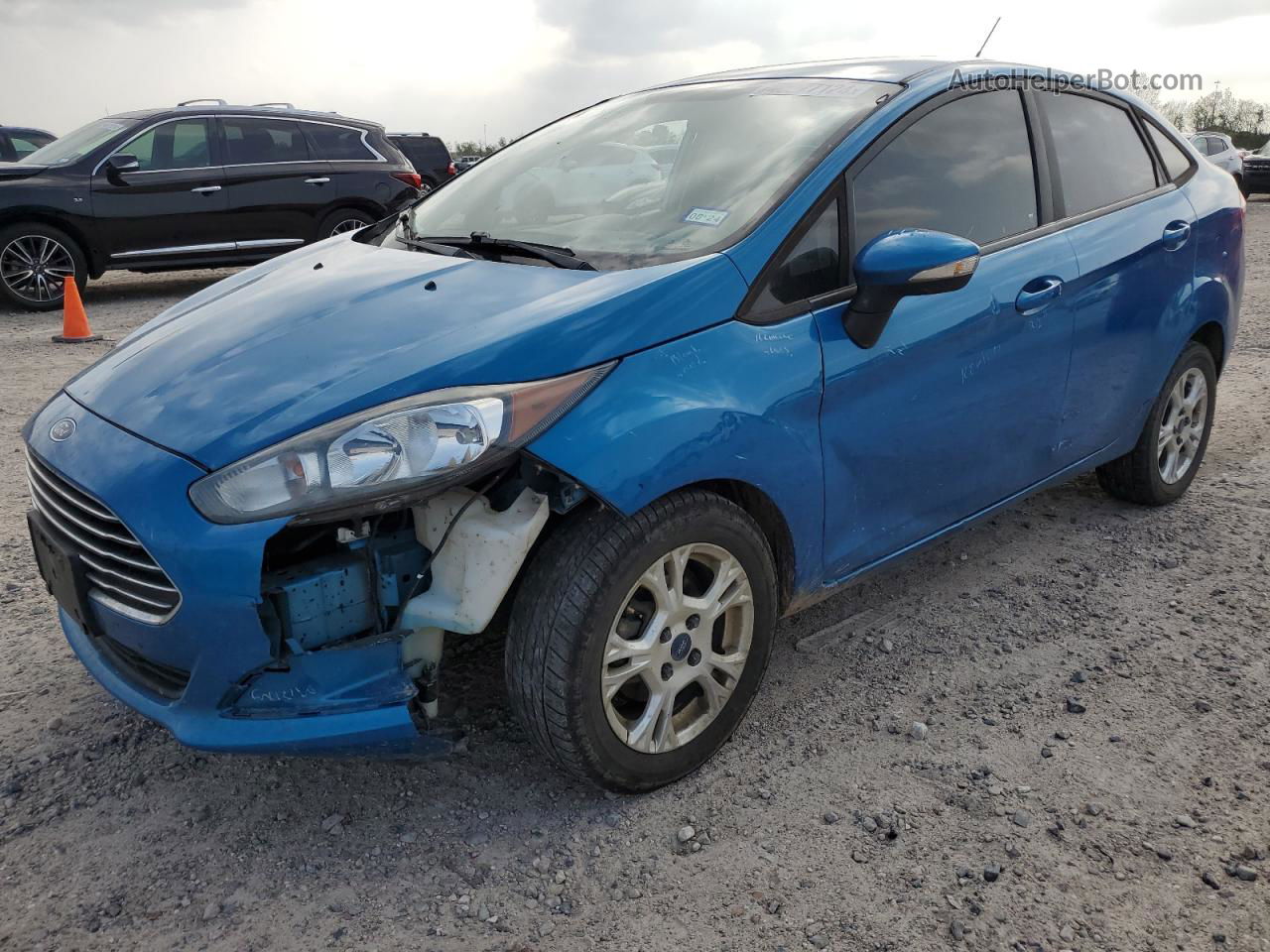 2016 Ford Fiesta Se Blue vin: 3FADP4BJ1GM143045