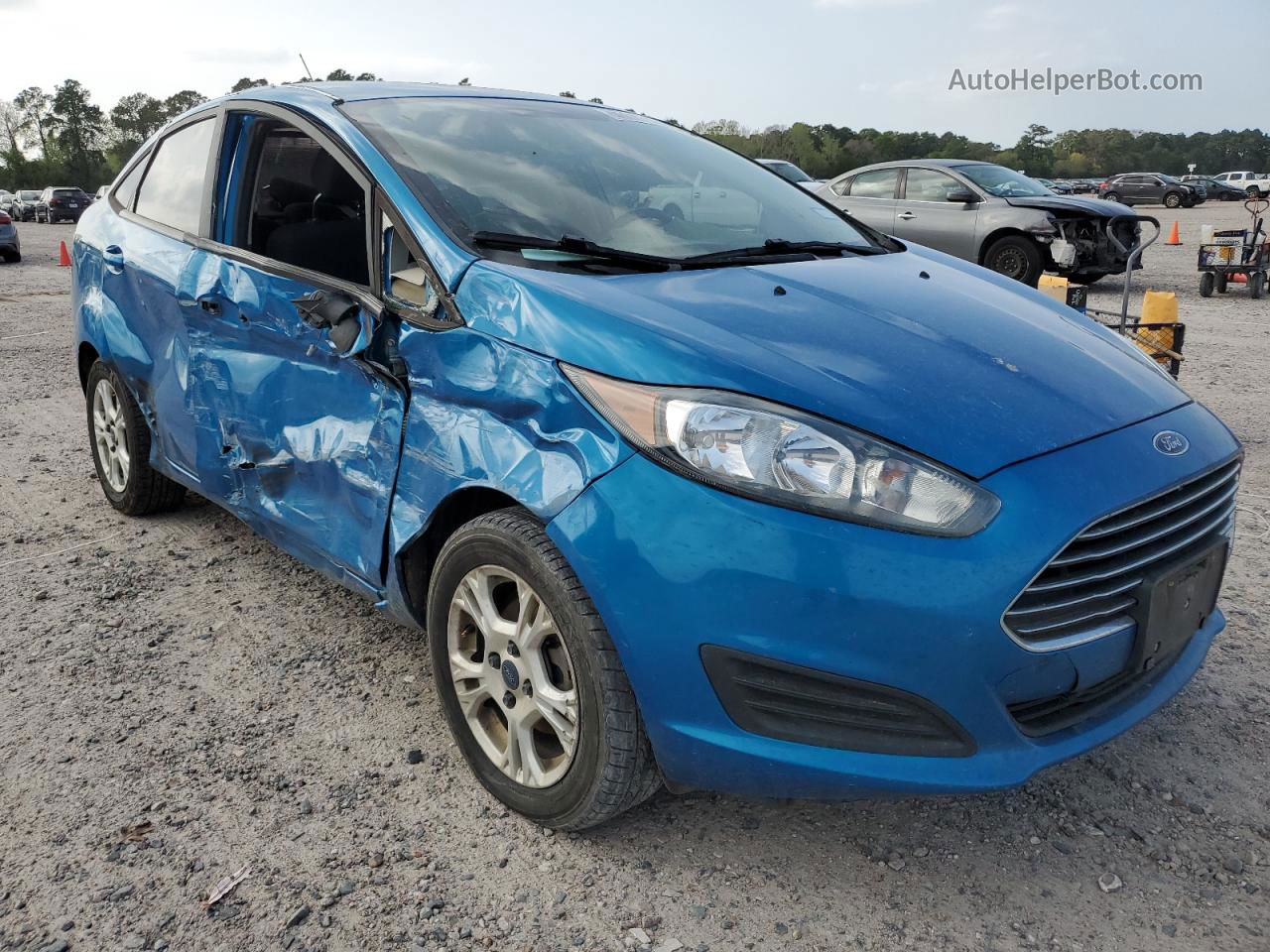 2016 Ford Fiesta Se Blue vin: 3FADP4BJ1GM143045