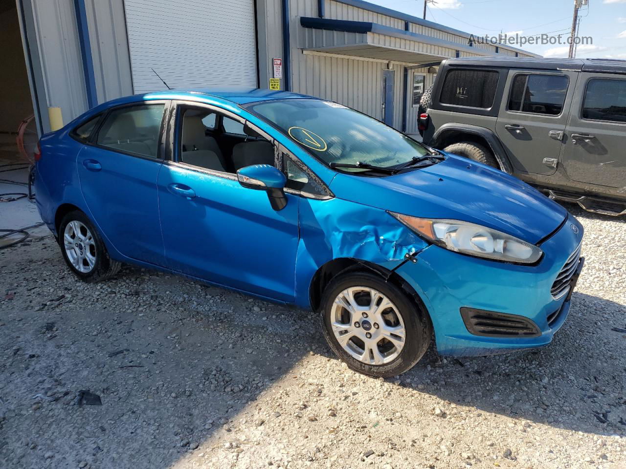 2016 Ford Fiesta Se Blue vin: 3FADP4BJ1GM162484