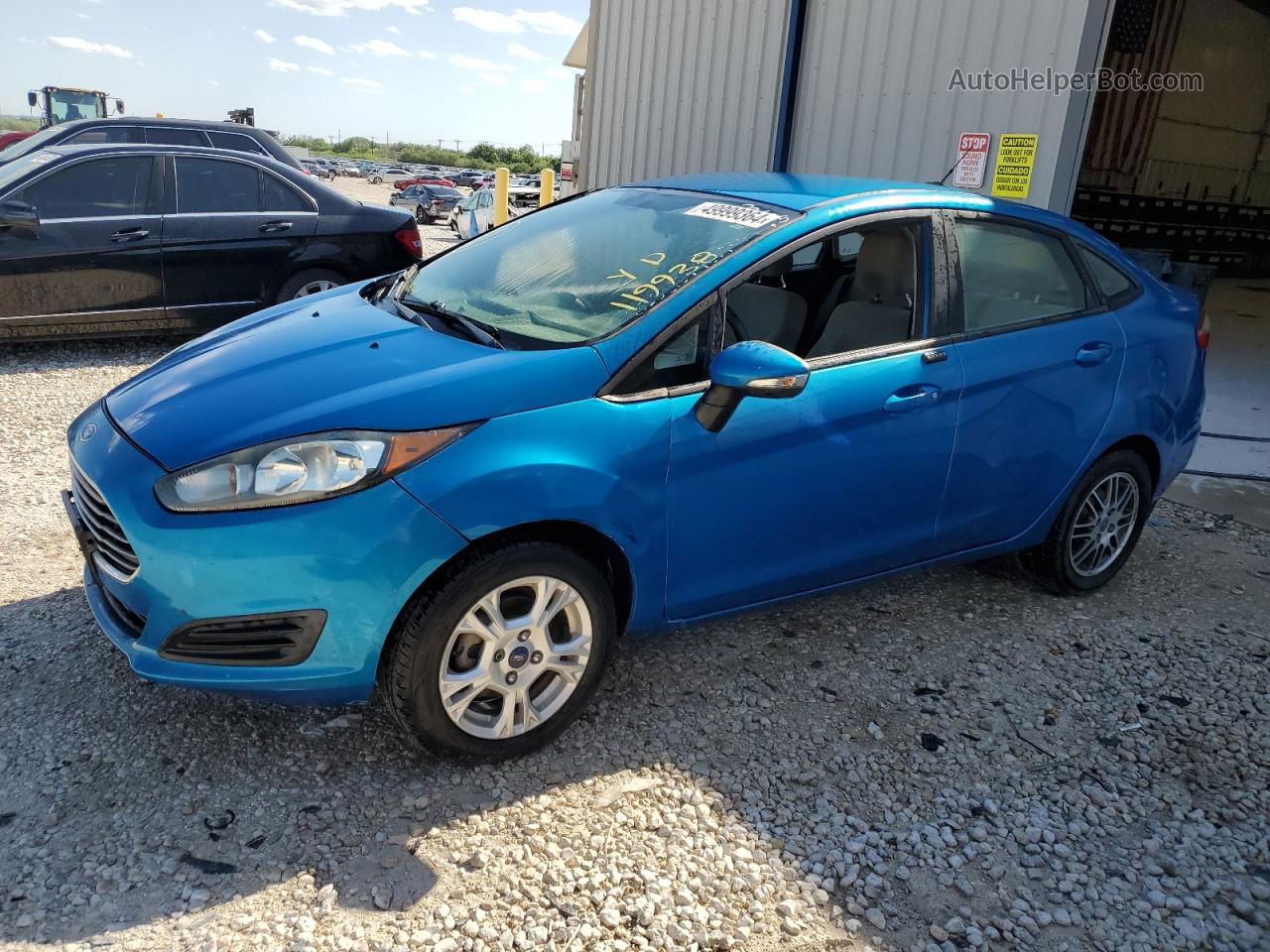 2016 Ford Fiesta Se Blue vin: 3FADP4BJ1GM162484