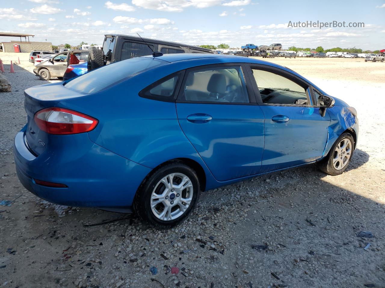 2016 Ford Fiesta Se Blue vin: 3FADP4BJ1GM162484