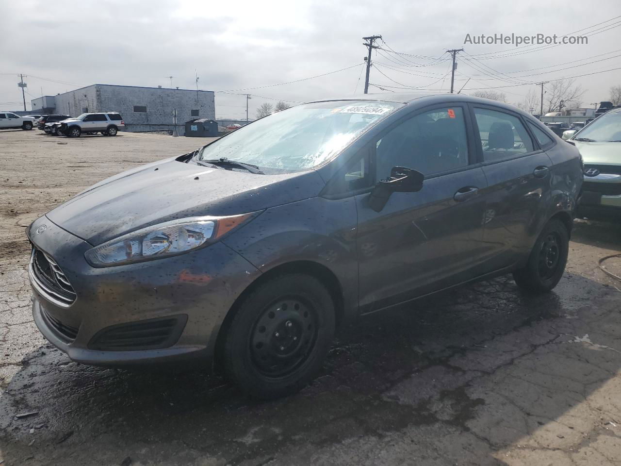 2017 Ford Fiesta Se Gray vin: 3FADP4BJ1HM101959