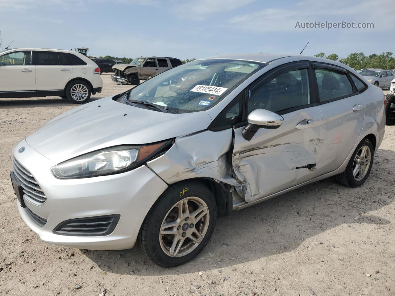 2017 Ford Fiesta Se Silver vin: 3FADP4BJ1HM130569