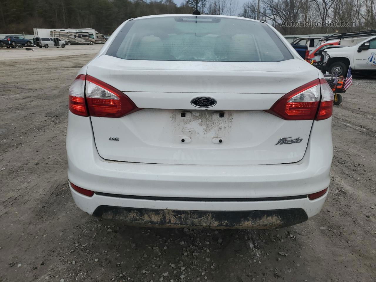 2017 Ford Fiesta Se White vin: 3FADP4BJ1HM134606