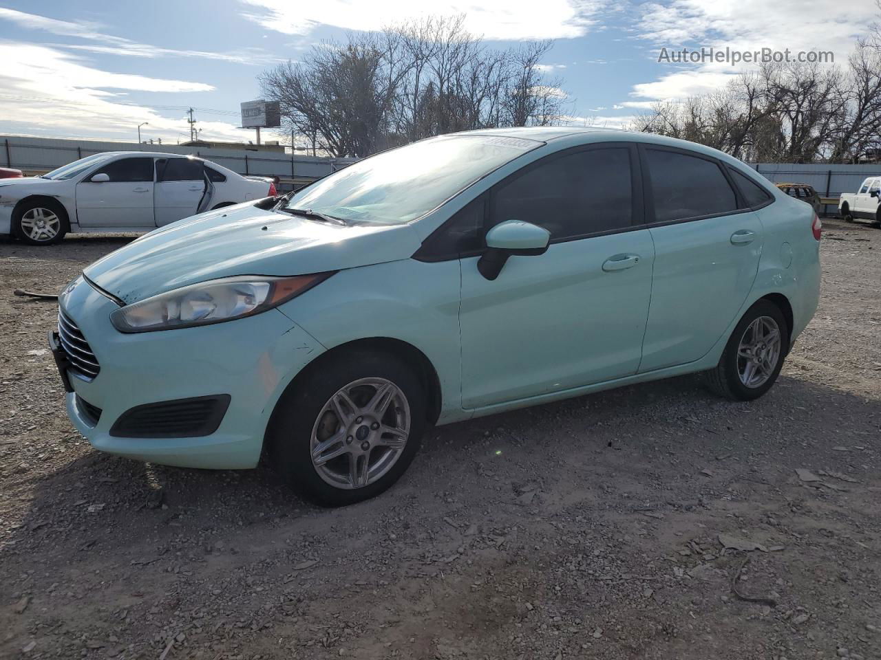 2017 Ford Fiesta Se Blue vin: 3FADP4BJ1HM147016