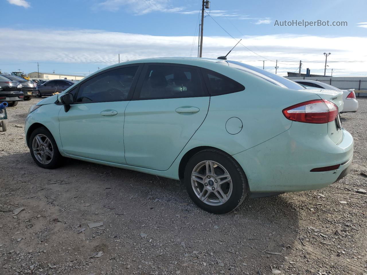 2017 Ford Fiesta Se Blue vin: 3FADP4BJ1HM147016