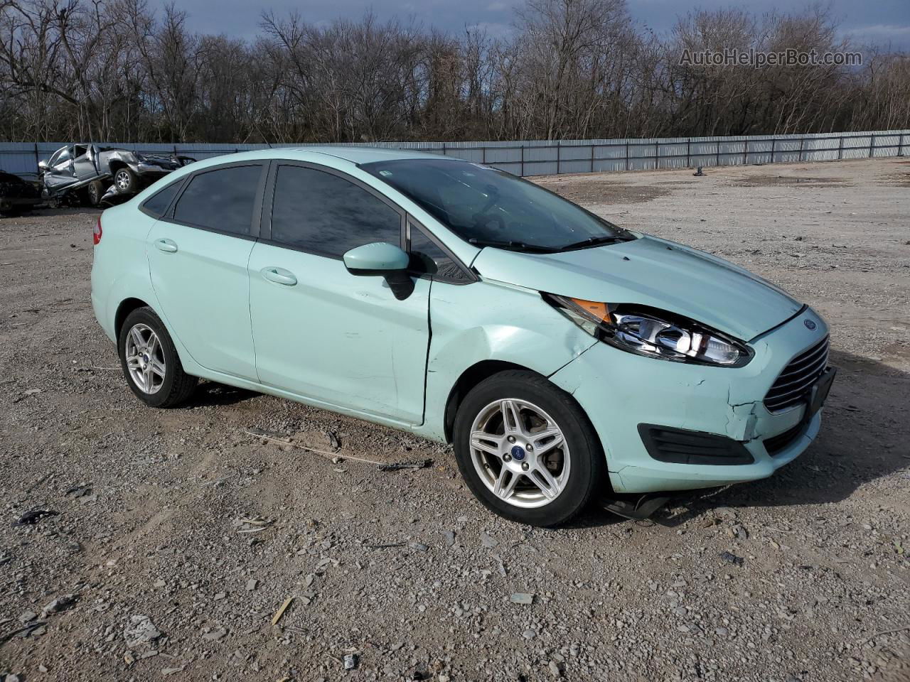 2017 Ford Fiesta Se Blue vin: 3FADP4BJ1HM147016