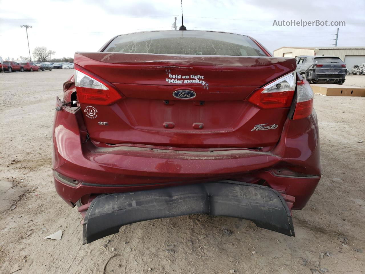 2017 Ford Fiesta Se Красный vin: 3FADP4BJ1HM147422