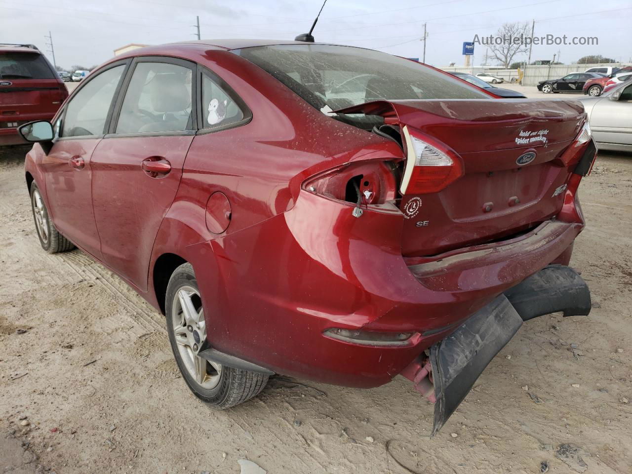 2017 Ford Fiesta Se Red vin: 3FADP4BJ1HM147422