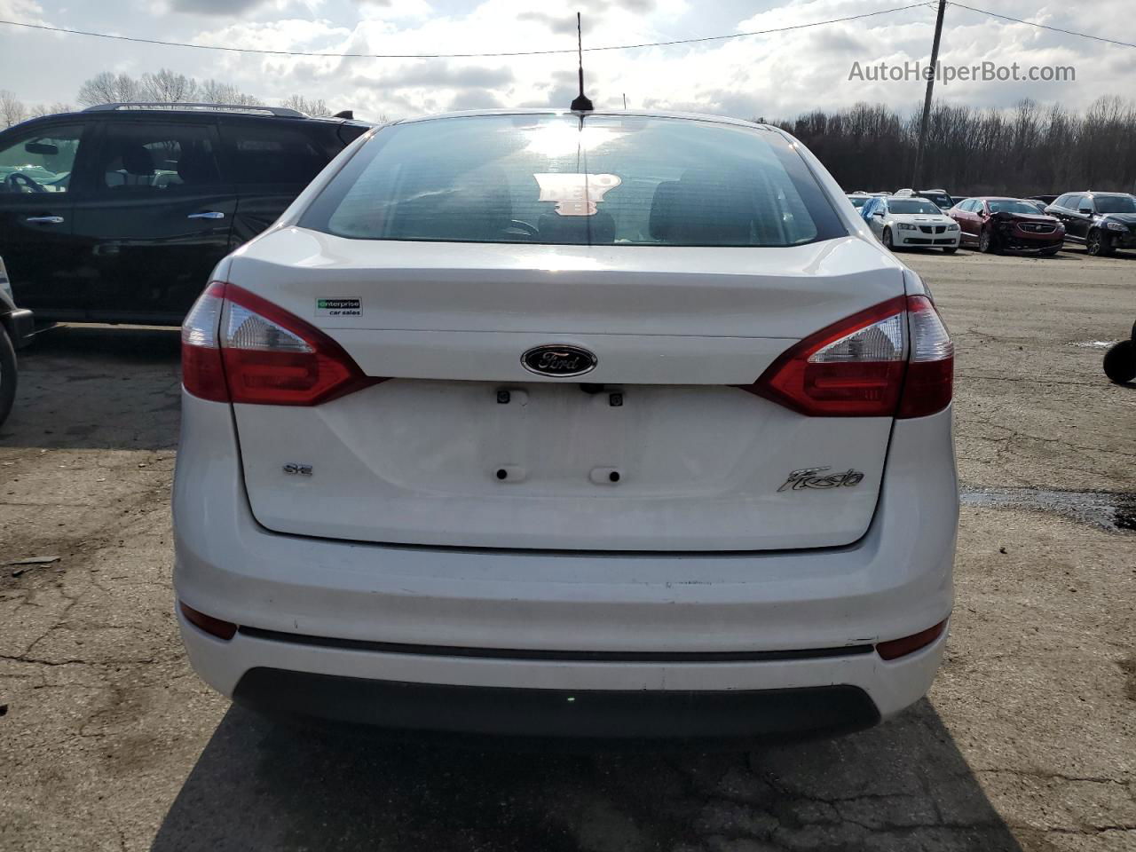 2019 Ford Fiesta Se White vin: 3FADP4BJ1KM101998